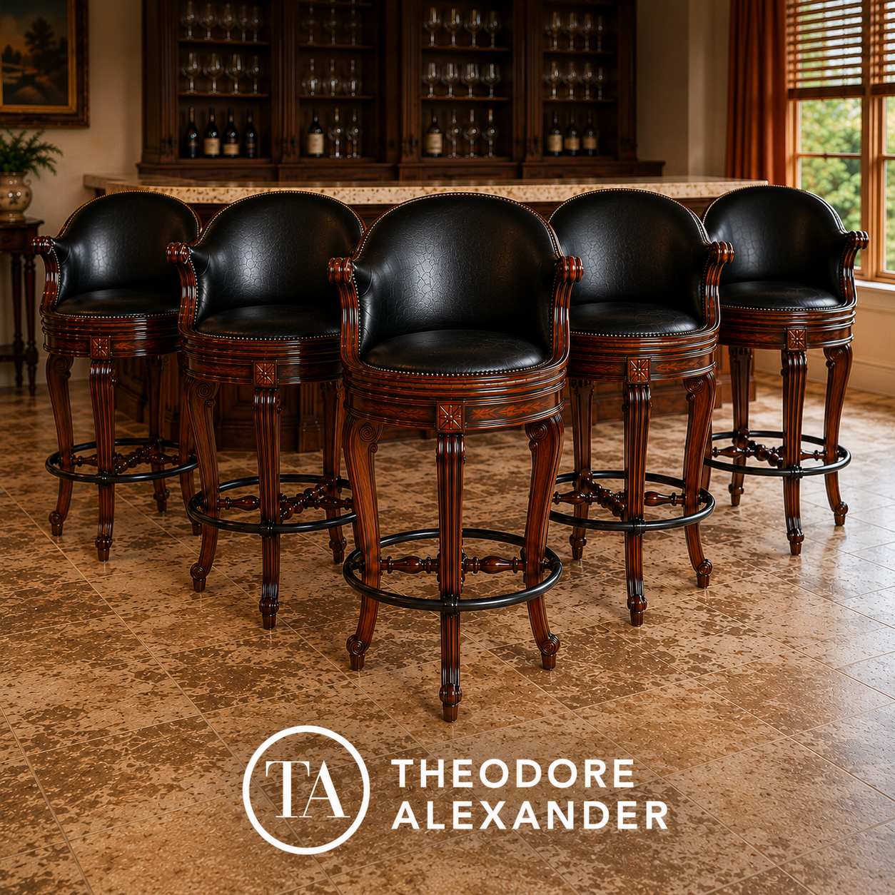 THEODORE ALEXANDER Bar Stools