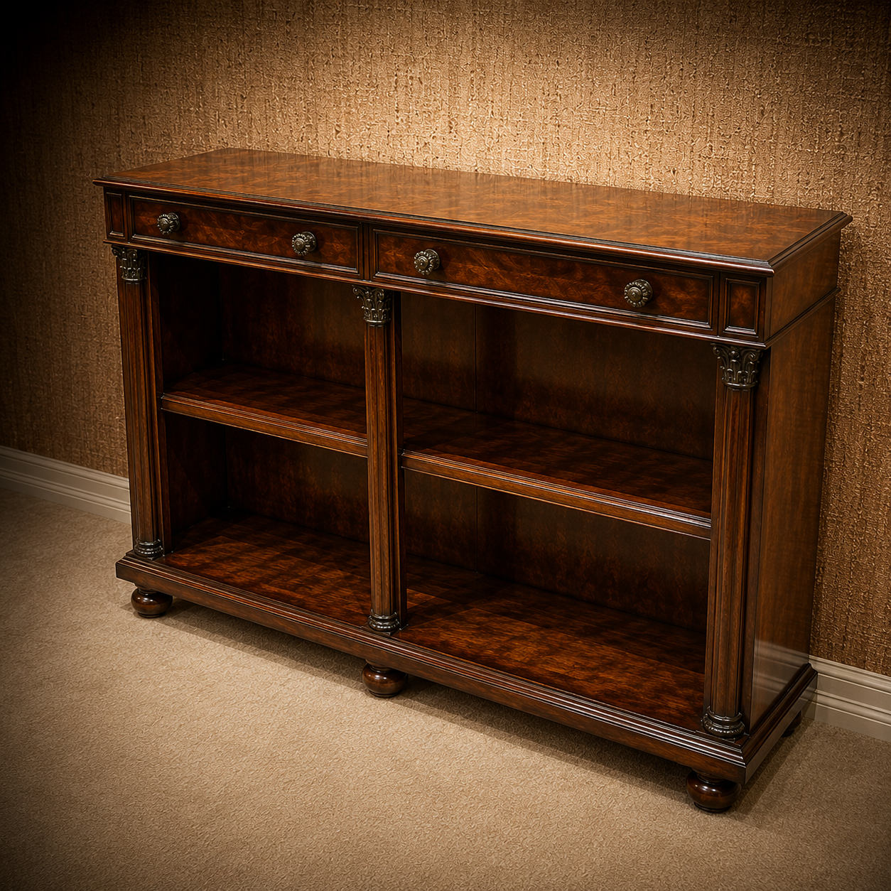 THEODORE ALEXANDER Open Bookcase
