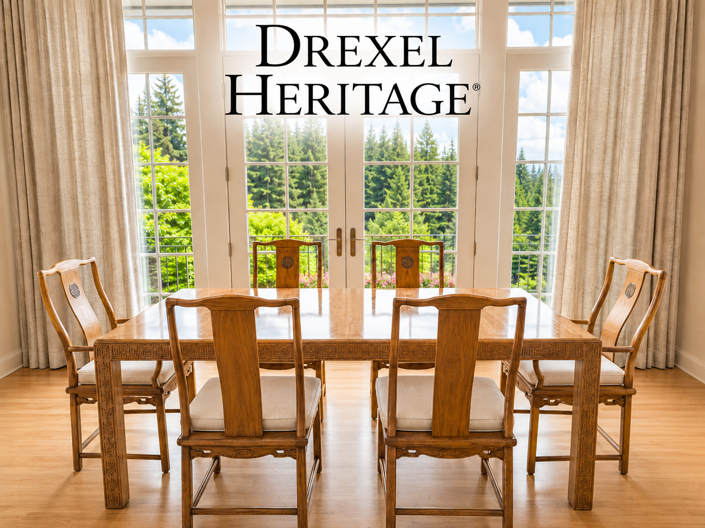 Drexel Heritage TAMERLANE Dining Set for 6