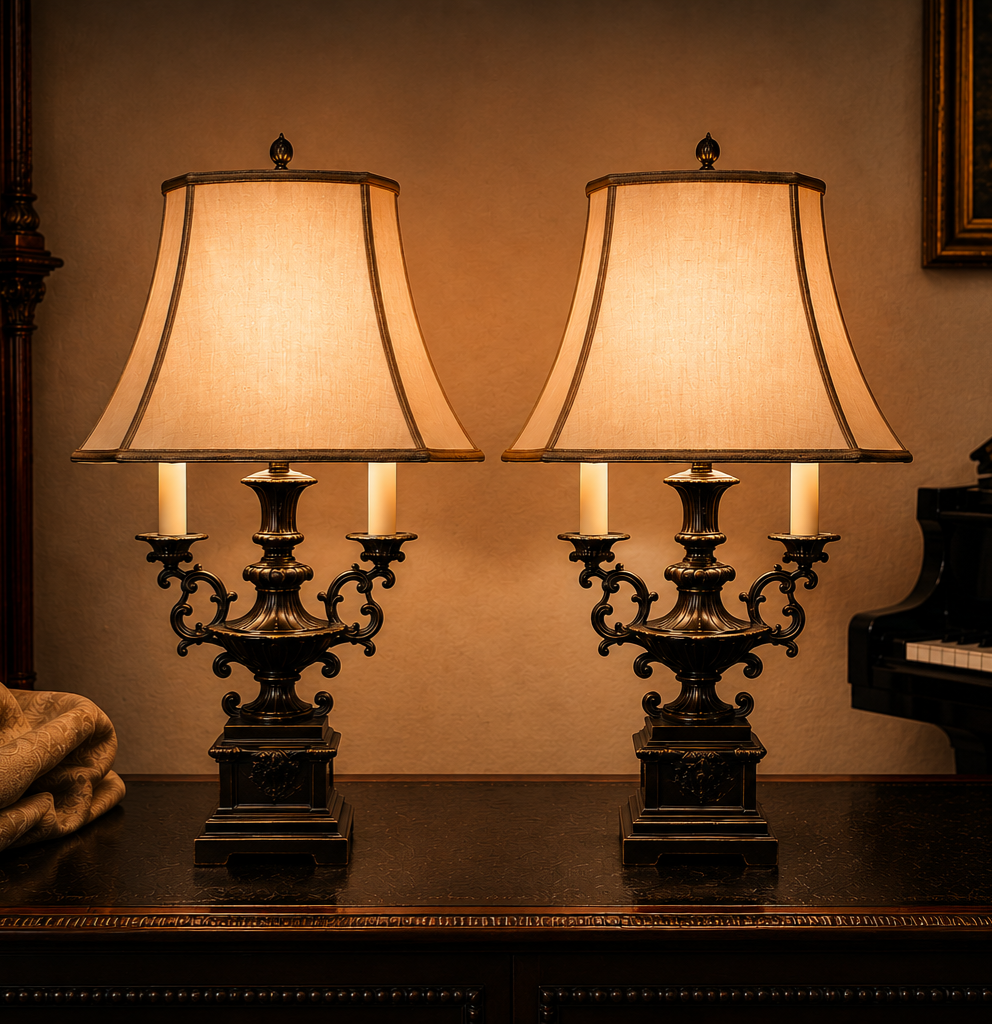 Pair of Traditional Table Lamps