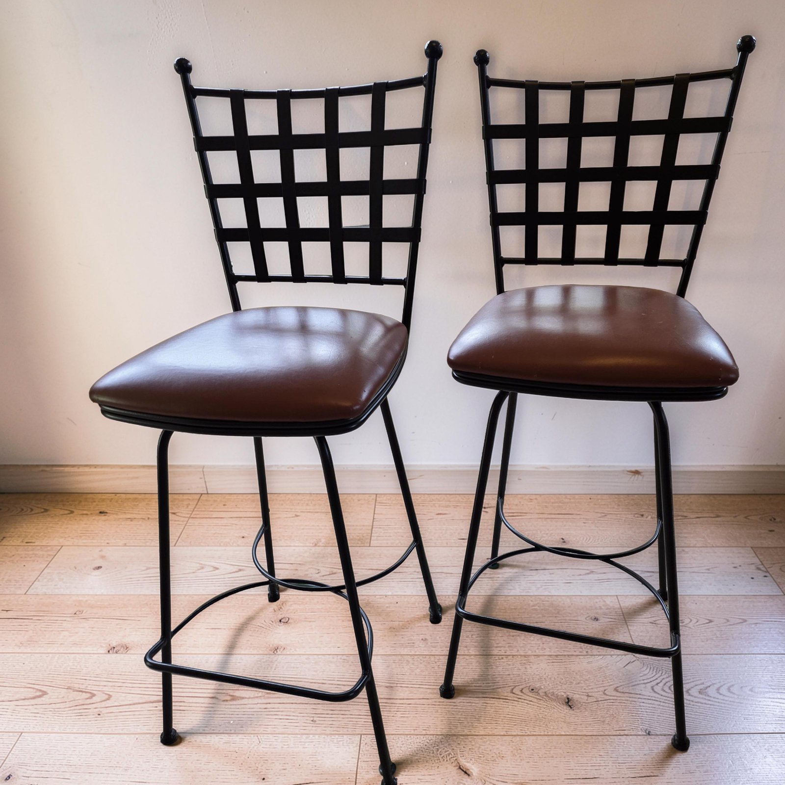 Pair Bar Stools by Charleston Forge