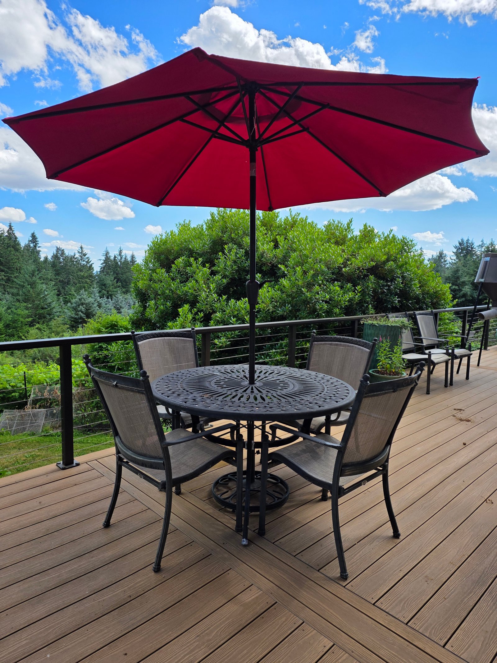 Hampton Bay 6-pc Patio Set with Umbrella