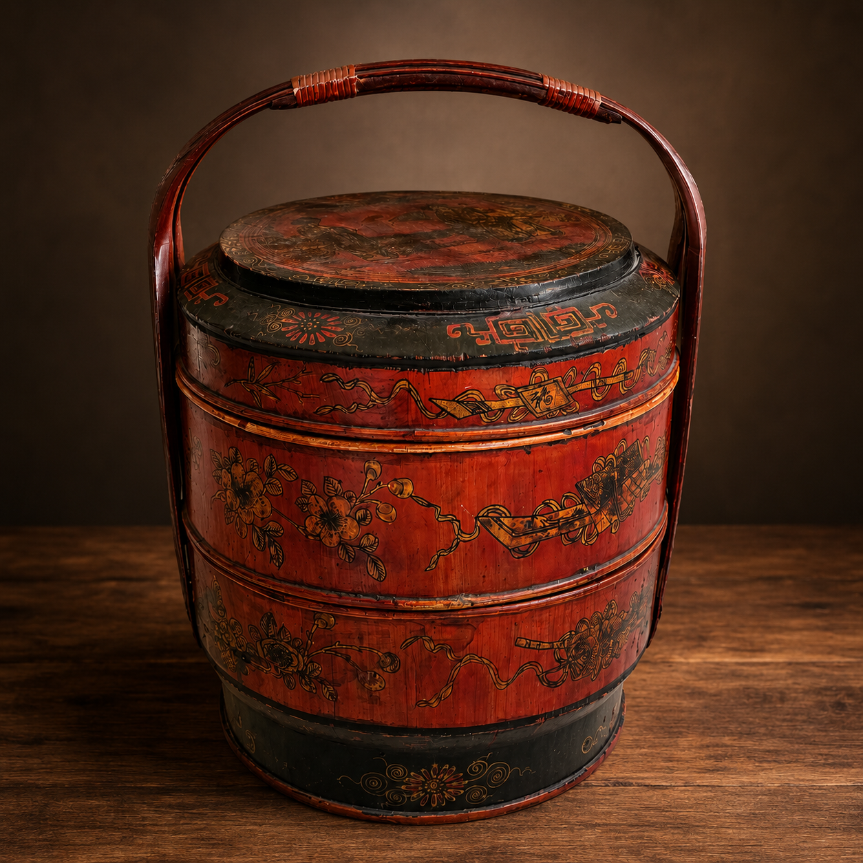 Antique Chinese Wedding Basket