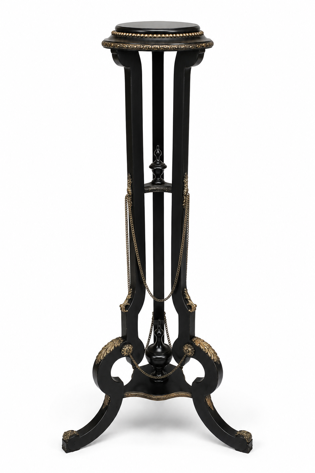 French Empire Ebonized Urn Stand