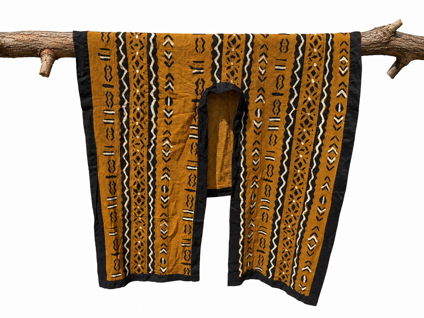 Mud Cloth Cape from Mail, Stripes