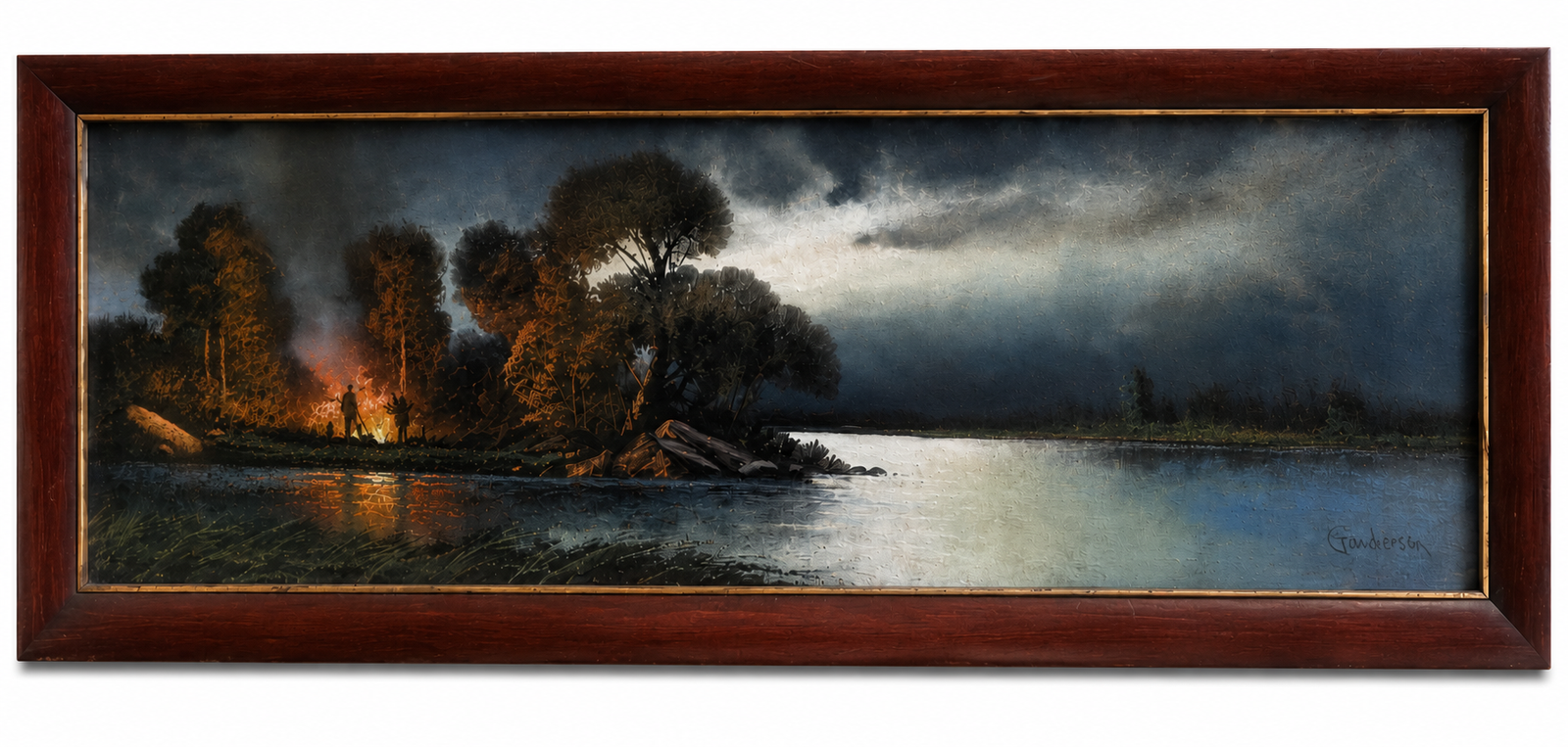 ANDREW GUNDERSON, "Lakeside Fire" - Marine Drive Estate Sale