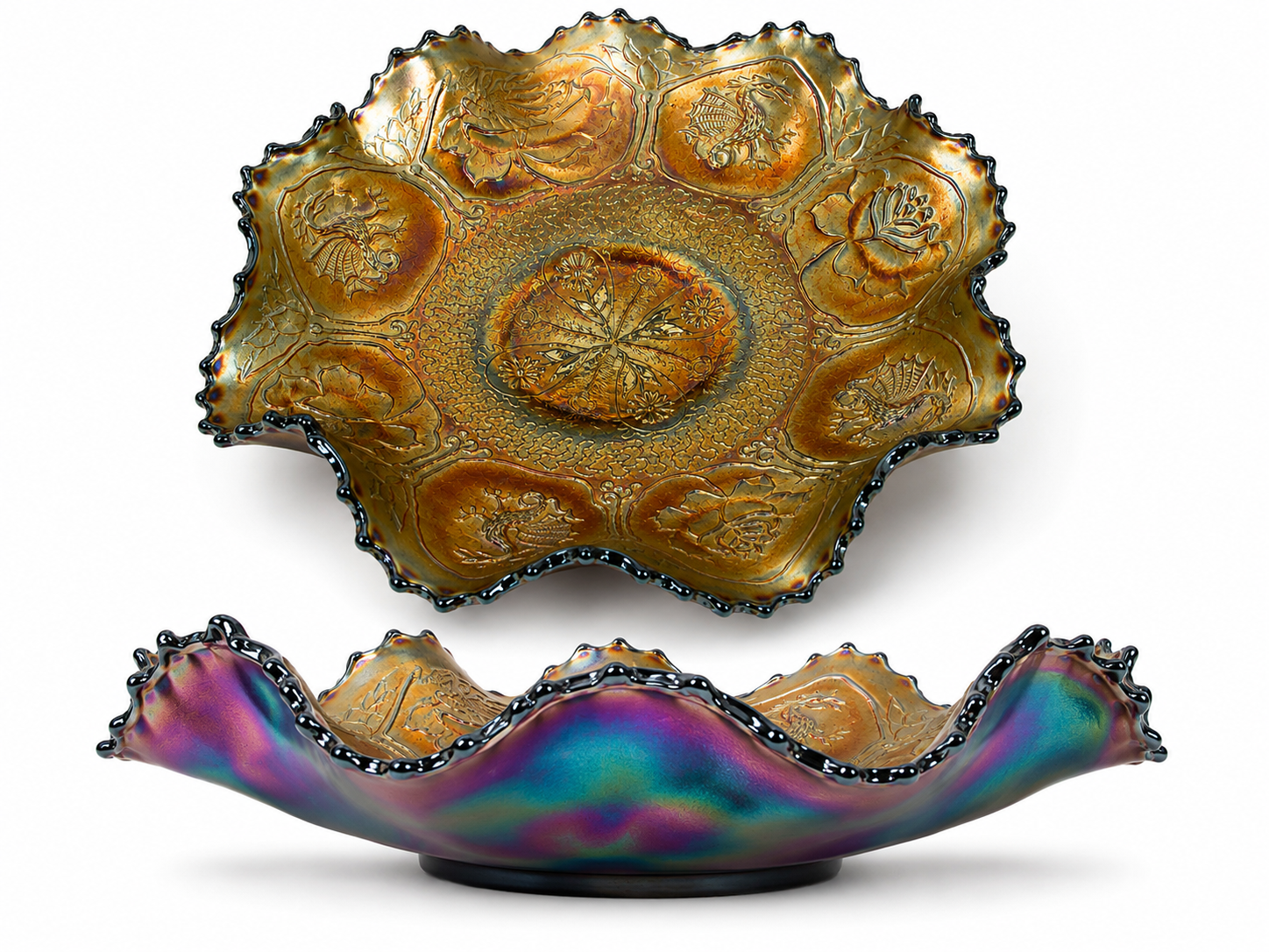 Amethyst Carnival Glass - NE Portland Estate Sale