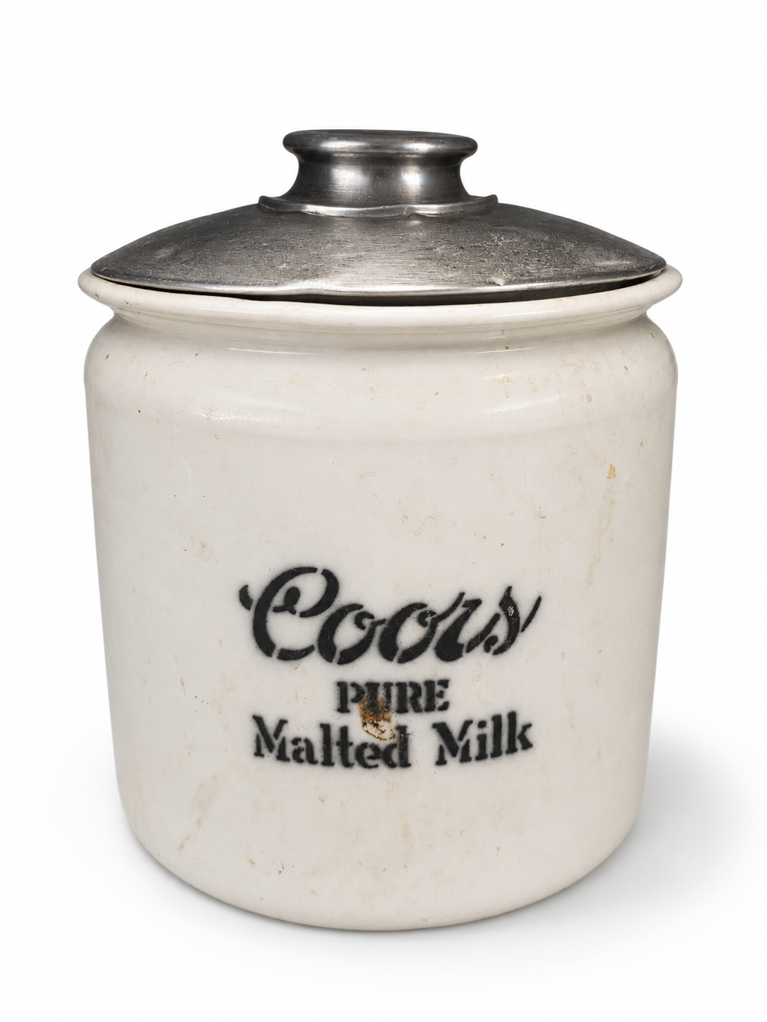 Vintage Coors Malted Milk Soda Fountain Jar - NE Portland Estate Sale