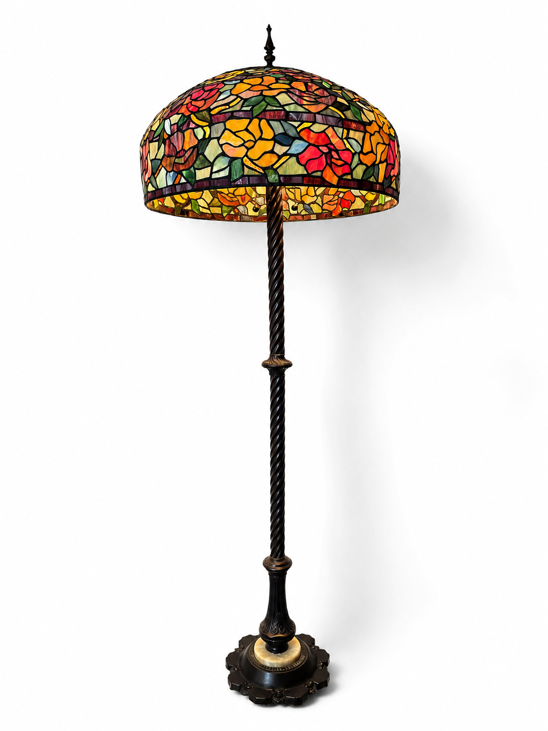 Stained Glass Floor Lamp - NE Portland Estate Sale