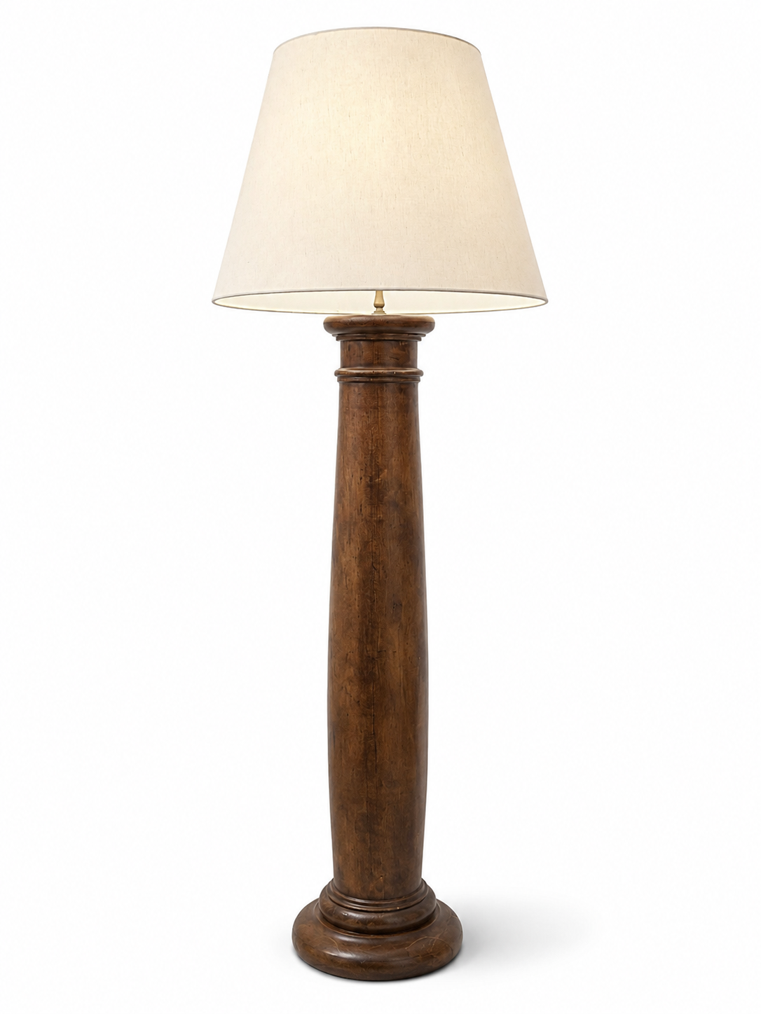 Solid Wood Column Floor Lamp - South Burlingame Estate Sale