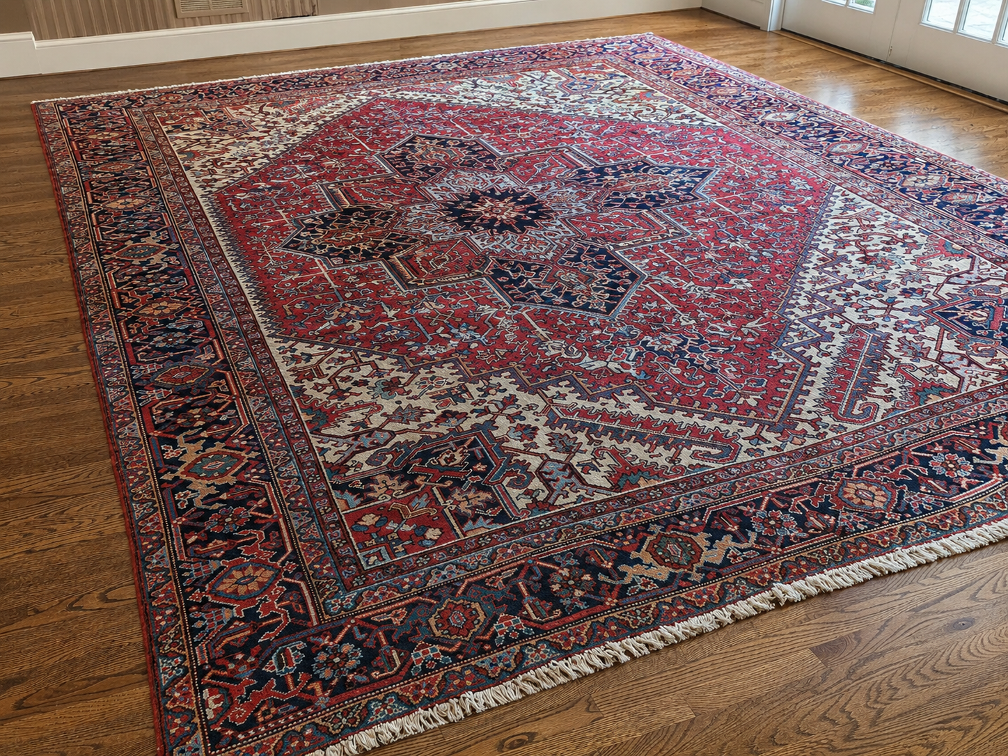 10x13 Persian Heriz 100% Wool - South Burlingame Estate Sale