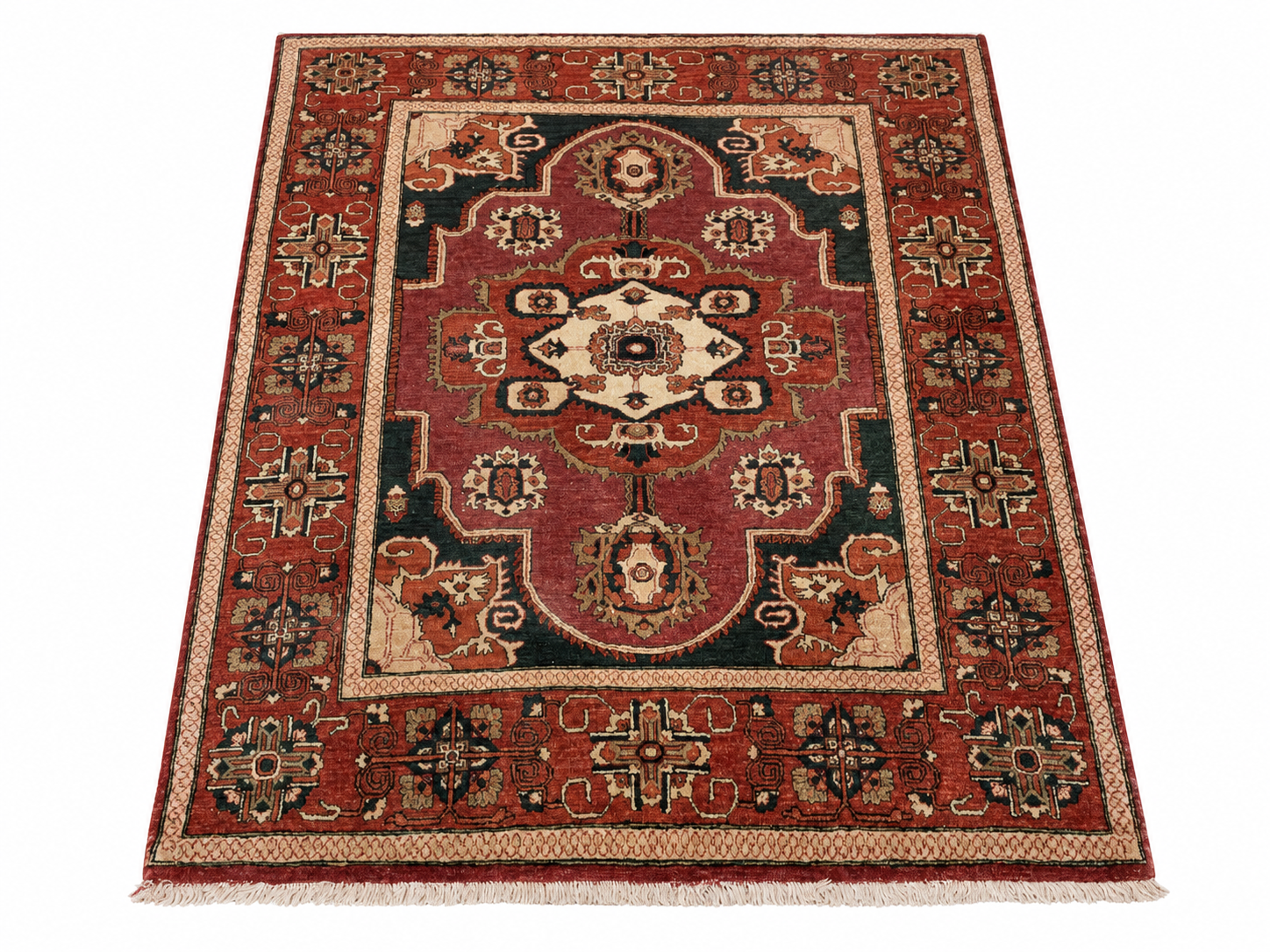 6.5x5 Persian Wool Heriz Rug - South Burlingame Estate Sale