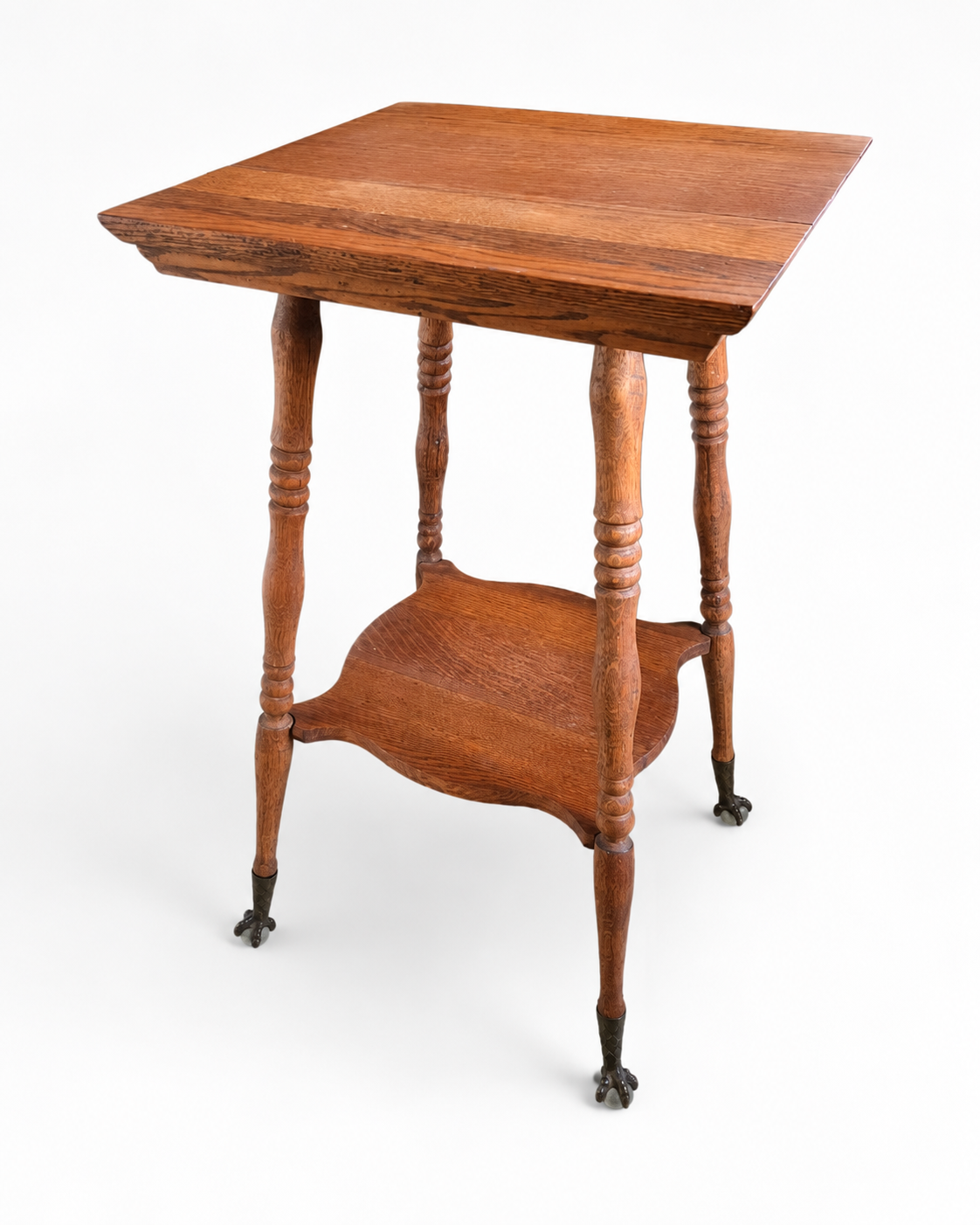 Antique Oak Lamp Table II - NE Portland Estate Sale