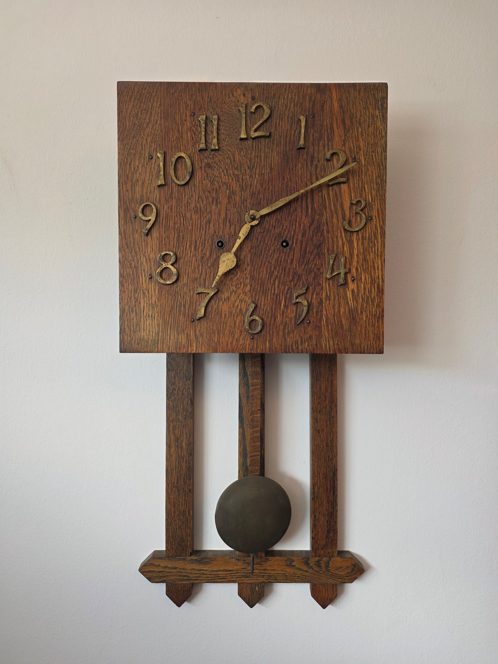 Arts & Crafts Period Wall Clock - NE Portland Estate Sale