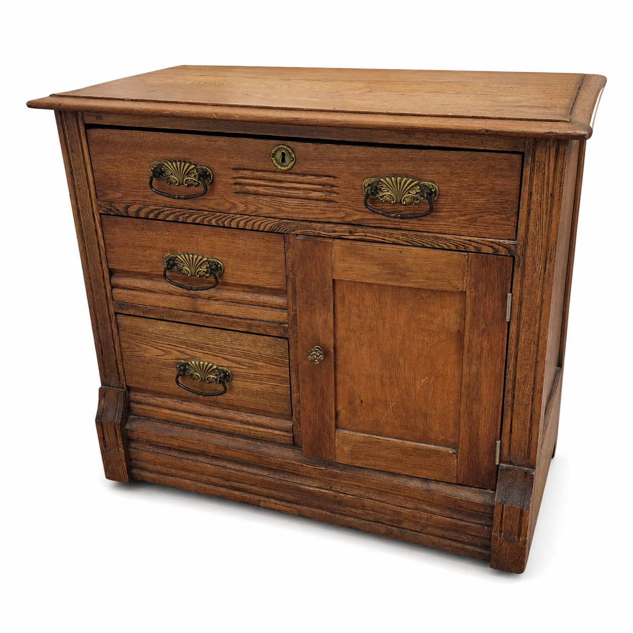 Antique Oak Commode - NE Portland Estate Sale