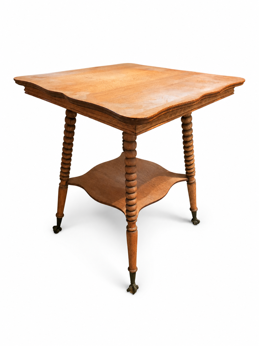 Ball-in-Claw Foot Lamp Table VI - NE Portland Estate Sale