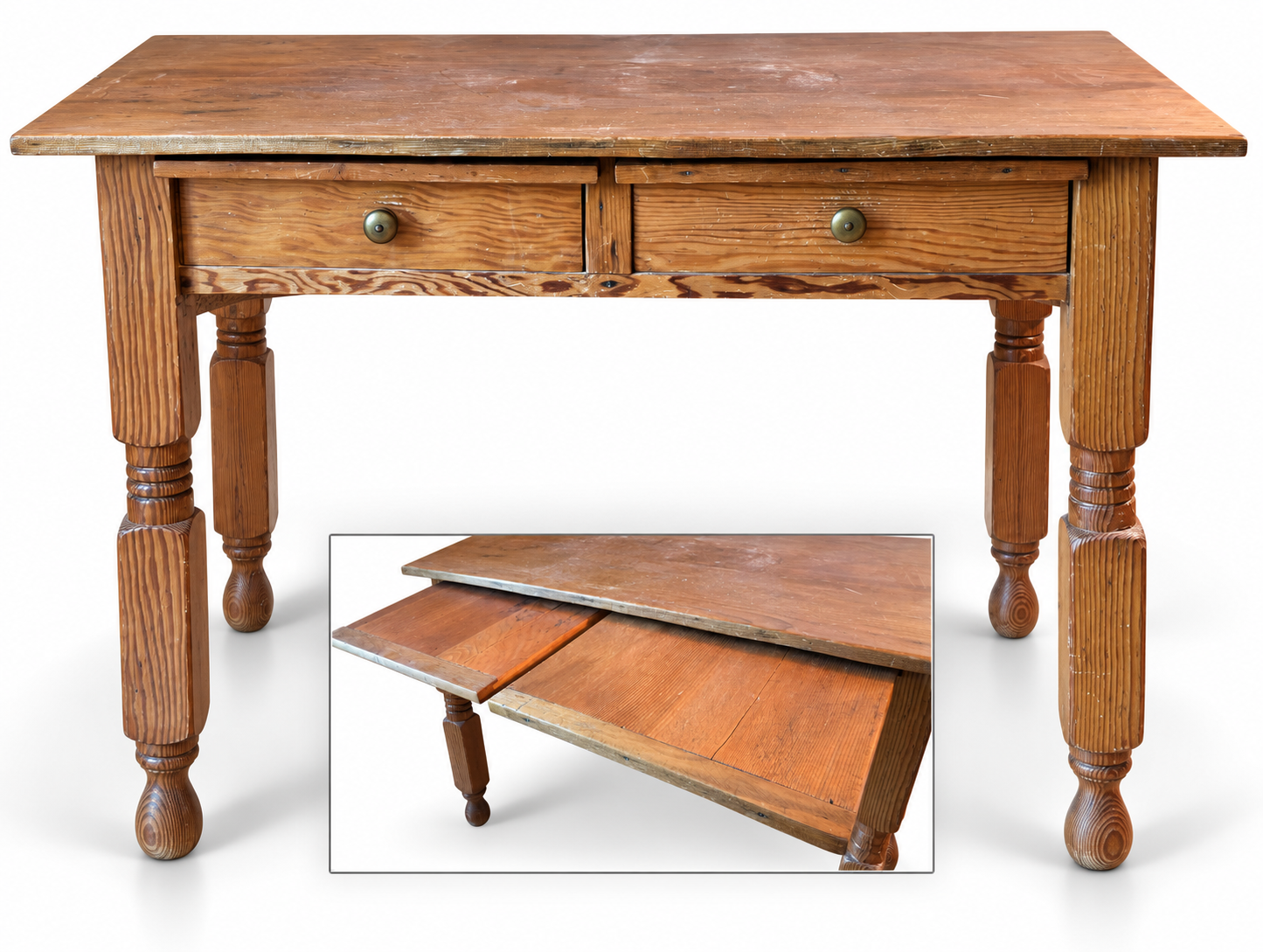 Vintage Pine Writing Desk - South Burlingame Estate Sale