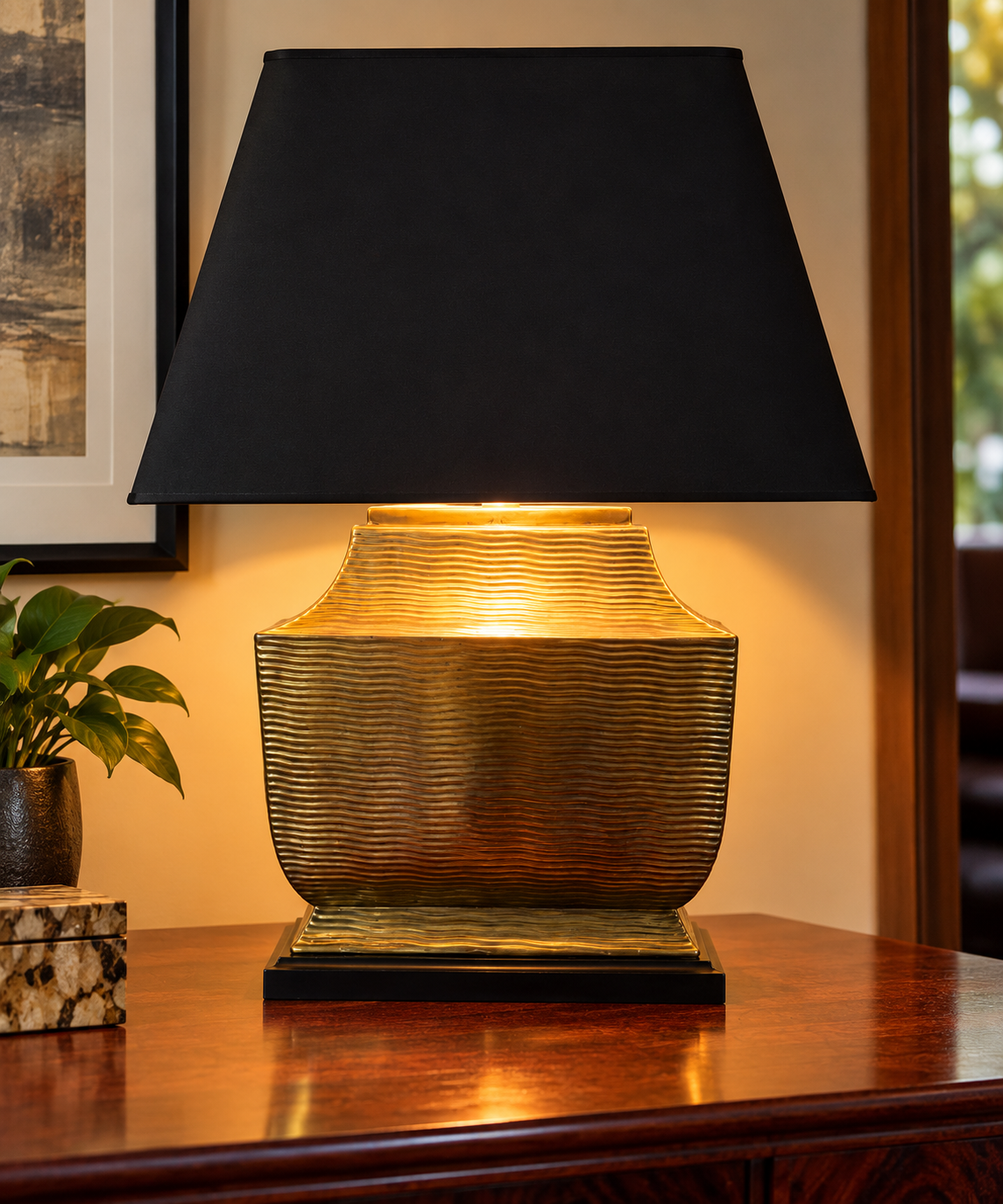 CURREY & COMPANY Asian Modern Lamp - South Burlingame Estate Sale