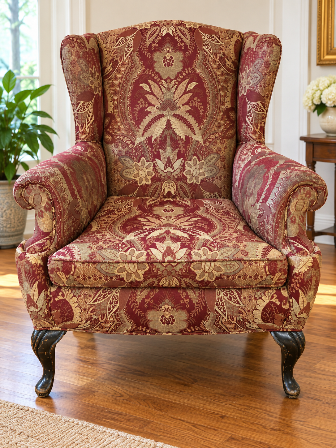 Traditional Wingback Arm Chair - South Burlingame Estate Sale