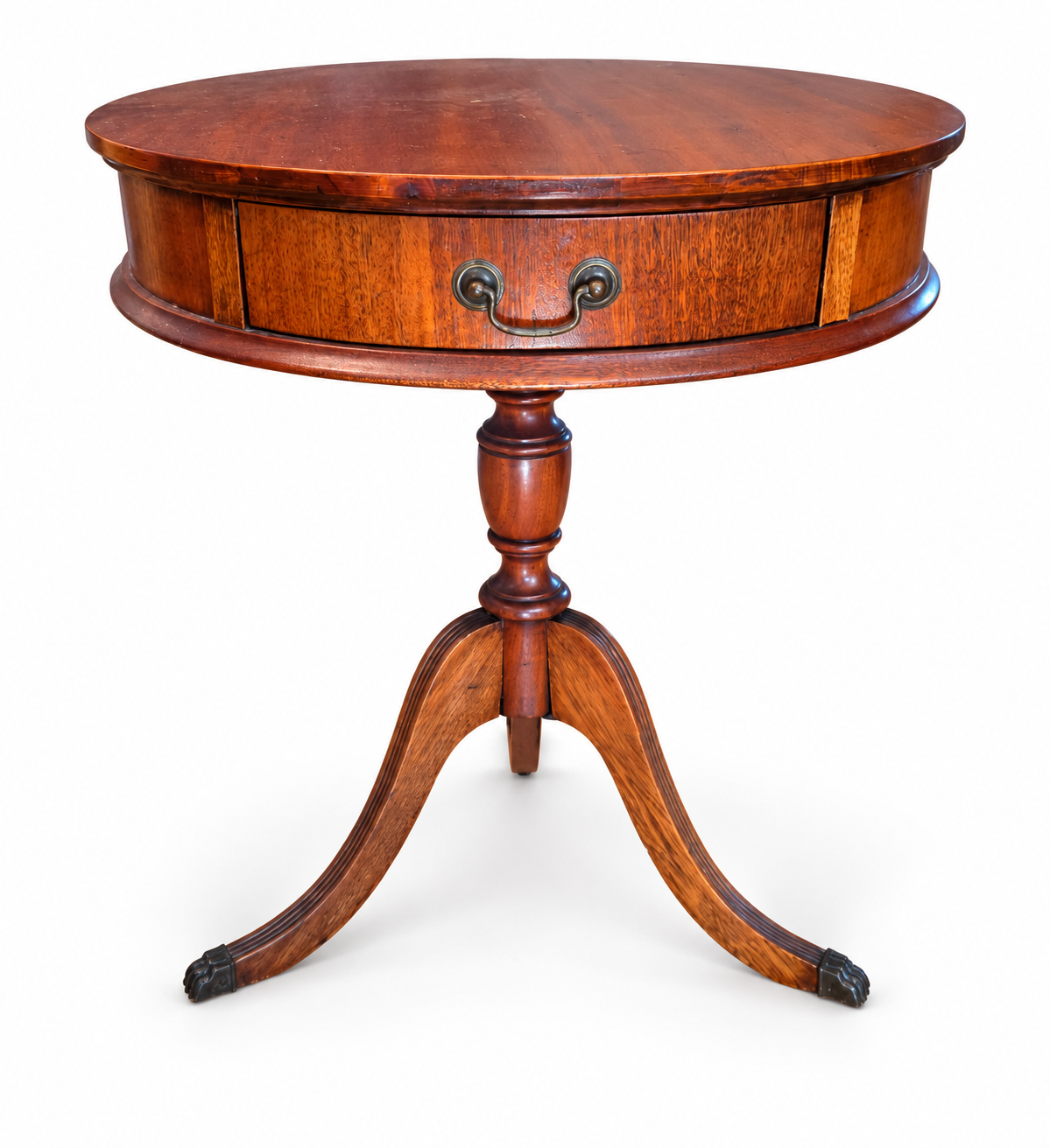 Vintage Mahogany Drum Table - Parkrose Estate Sale