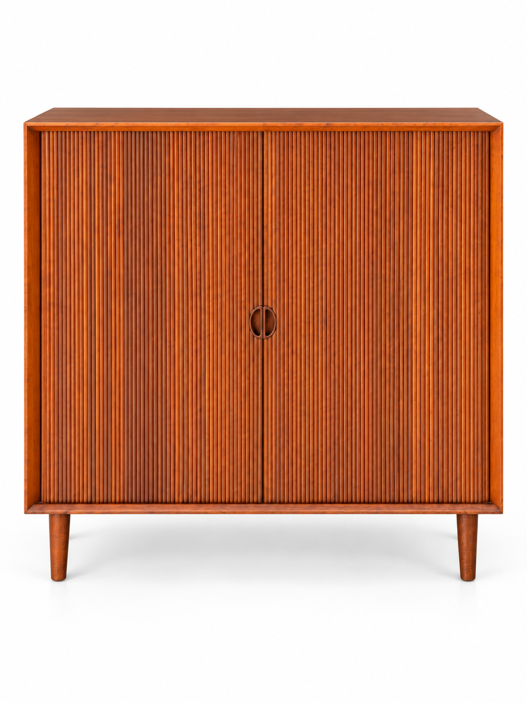 Peter Hvidt & Orla Molgaard Nelson Tambour Cabinet - The Good Mod Liquidation Estate Sale