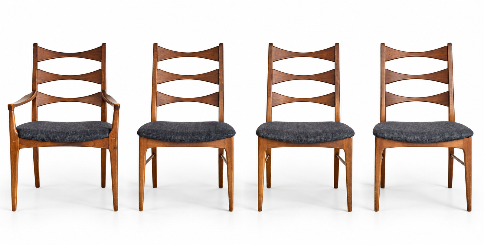 Set of 4 LANE Rythym Dining Chairs - The Good Mod Liquidation Estate Sale