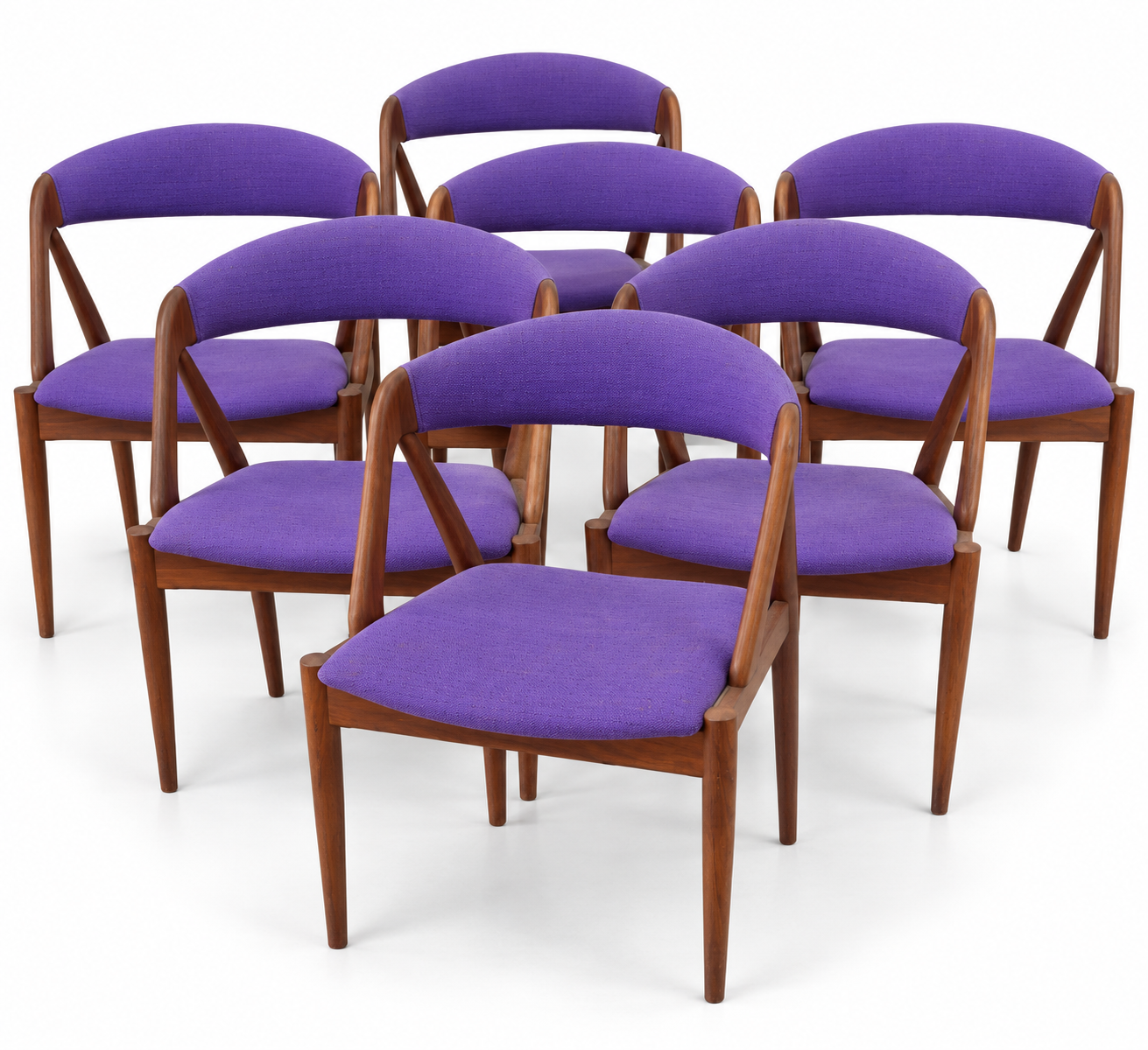 Set of 6 MOBEL INTARSIA Dining Chairs - The Good Mod Liquidation Estate Sale
