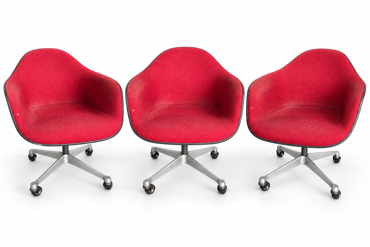 Set of 3 Herman Miller Fiberglass Shell Chairs - The Good Mod Liquidation Estate Sale
