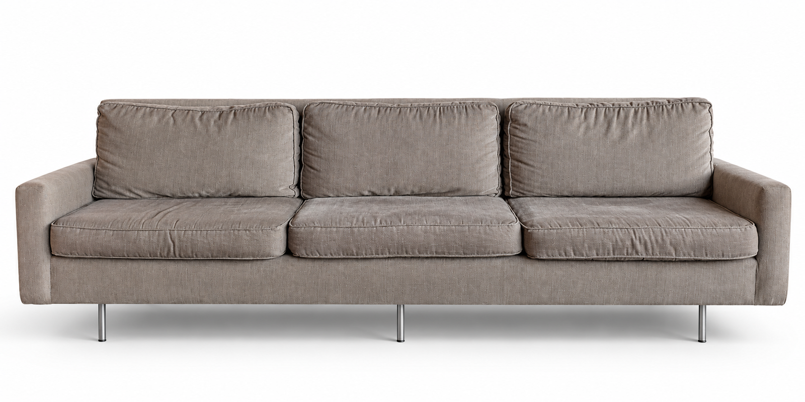 Knoll Sofa with Chrome Base - The Good Mod Liquidation Estate Sale