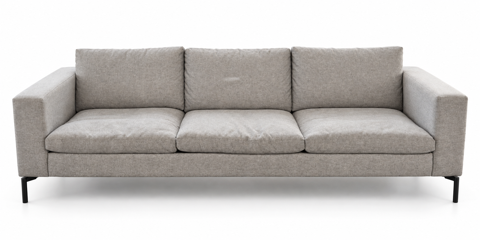 3-Seater Grey Sofa - The Good Mod Liquidation Estate Sale