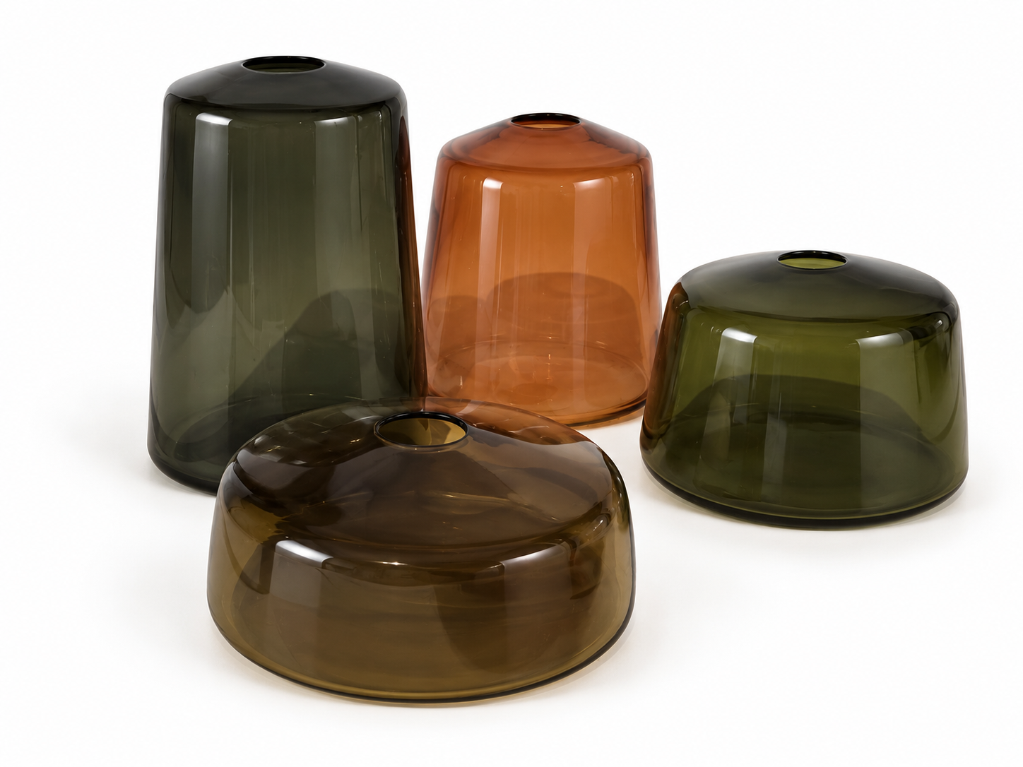 Lot of 4 Hand Blown Glass by Matthew Abadi - The Good Mod Liquidation Estate Sale