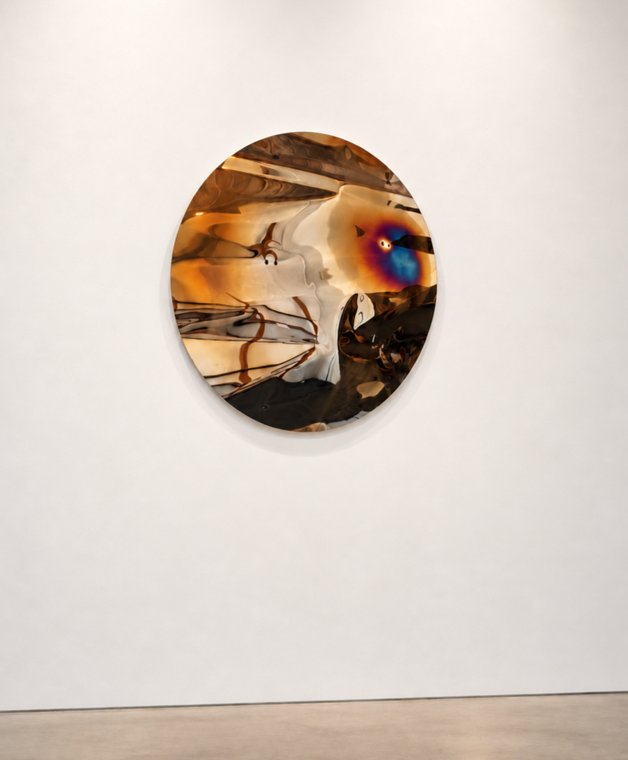 Crinkled Metal Wall Sculpture - The Good Mod Liquidation Estate Sale