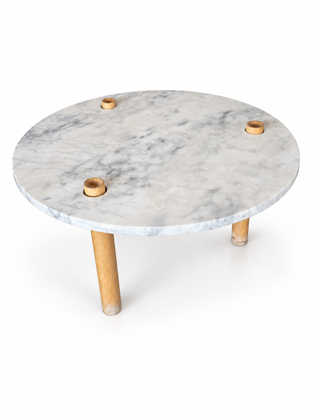 Carerra Marble Cocktail Table, MADE IN OREGON - The Good Mod Liquidation Estate Sale