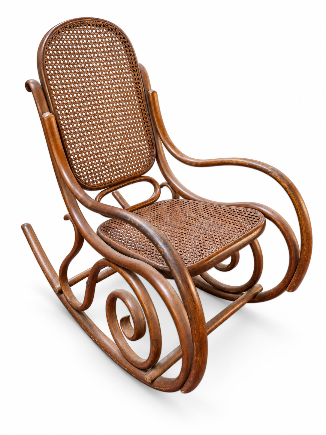 Vintage Bent Wood Rocker - The Good Mod Liquidation Estate Sale