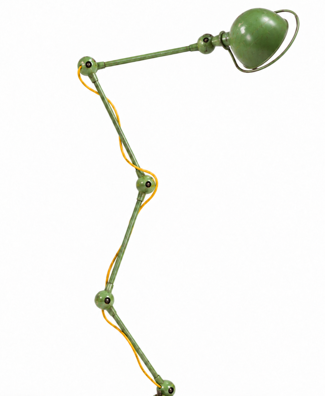 Joelde French Green Metal Lamp - The Good Mod Liquidation Estate Sale