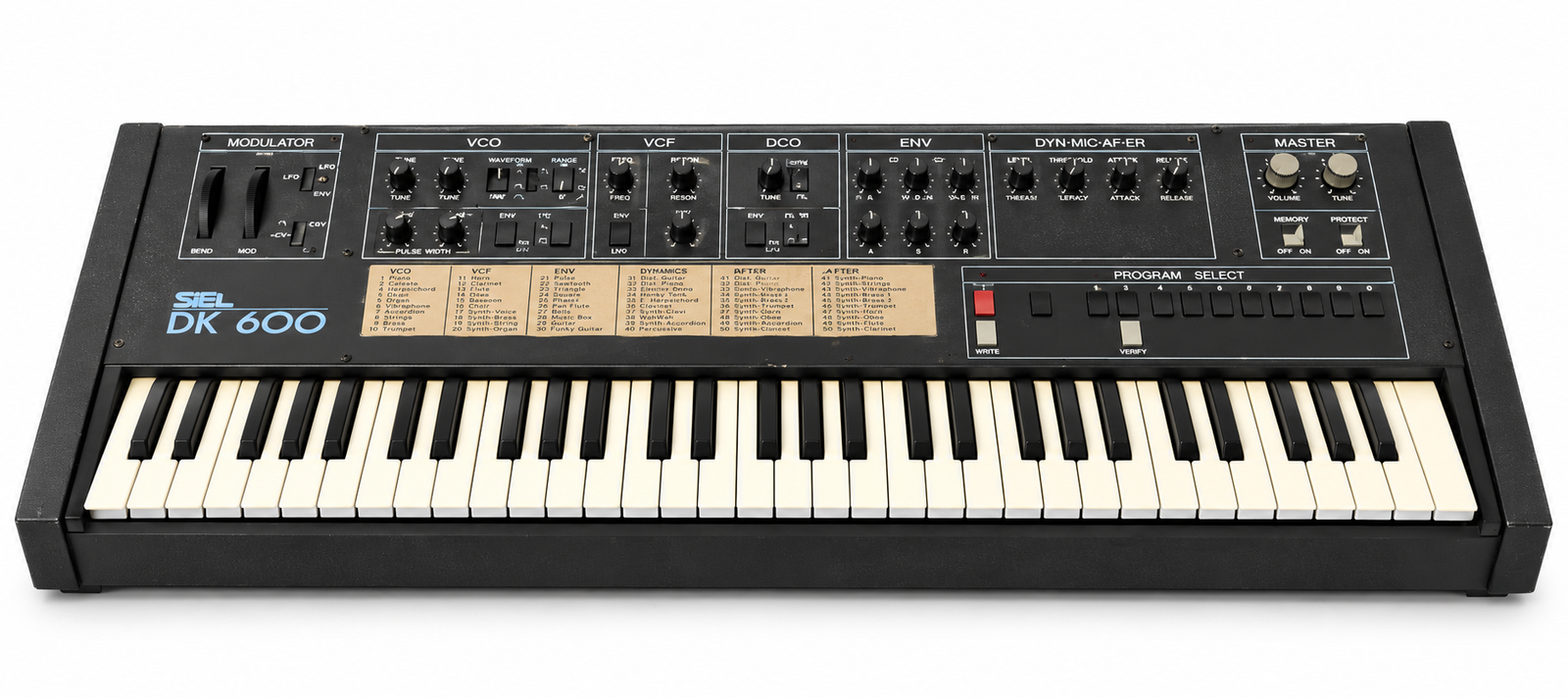 SIEL DK 600 Keyboard - The Good Mod Liquidation Estate Sale