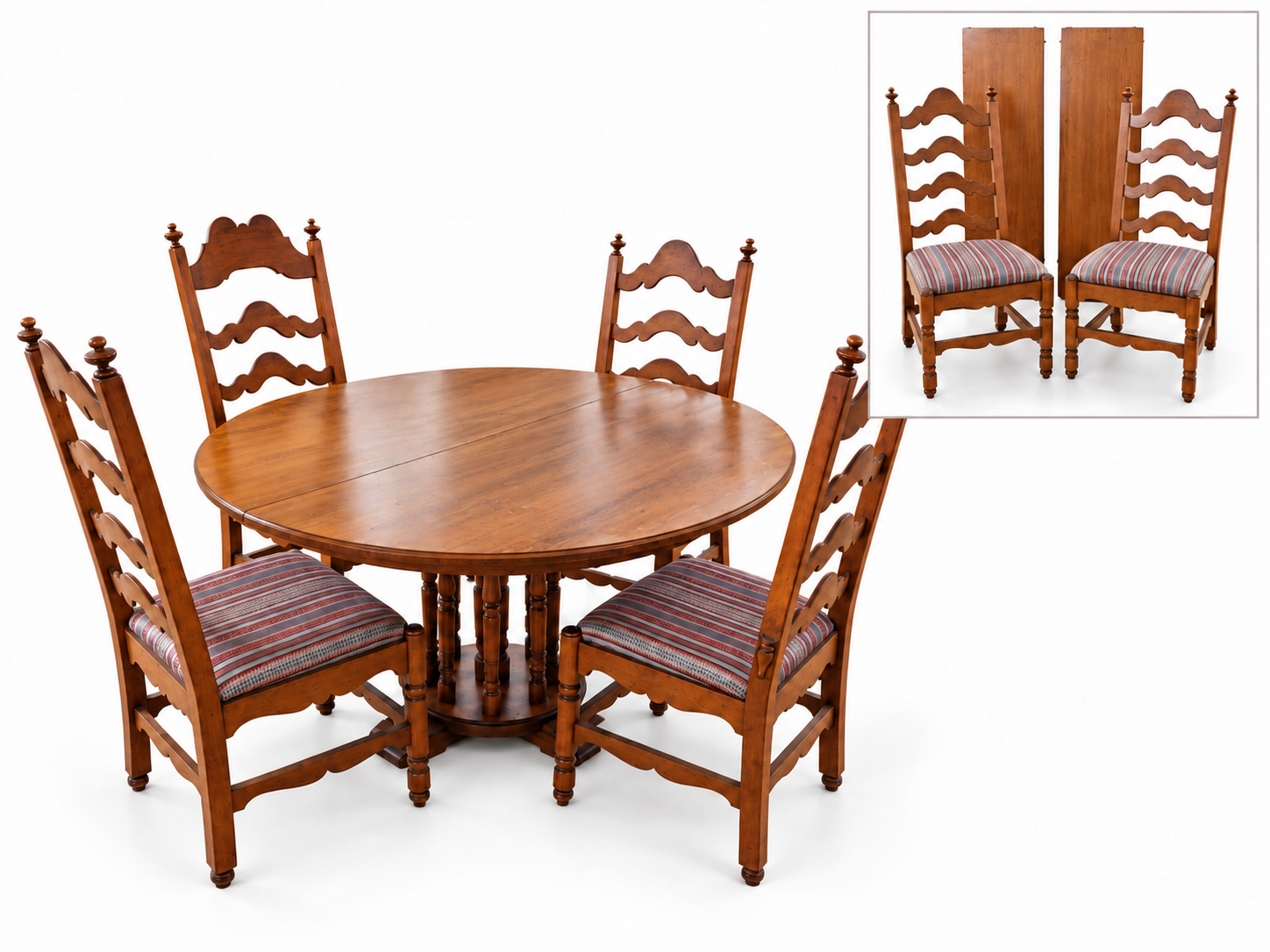 Solid Maple Dining Set for 6 - Council Crest Estate Sale