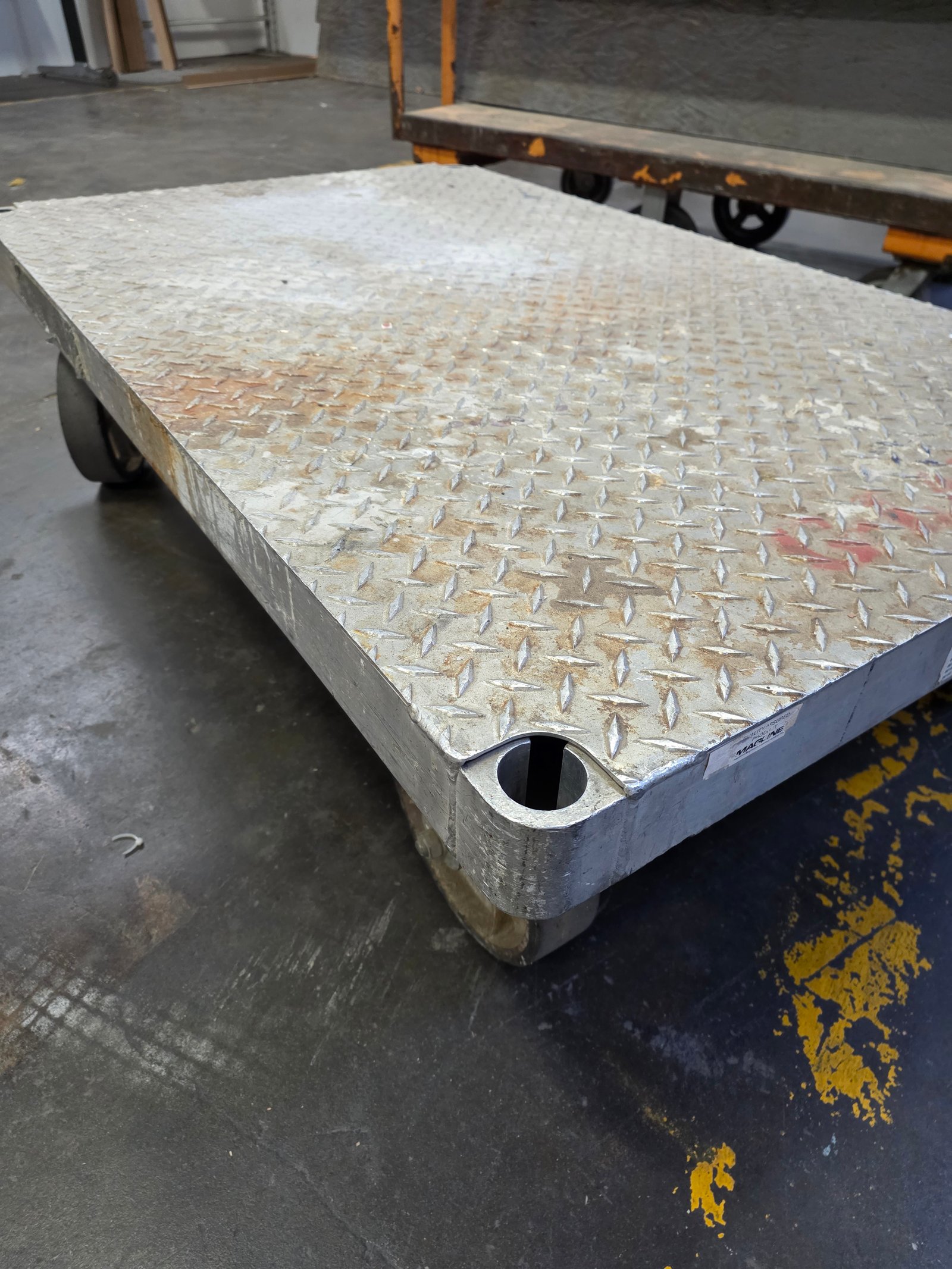 Diamond Plate Utility Cart - The Good Mod Liquidation Estate Sale